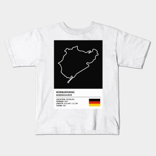 Nürburgring - Nordschleife [info] Kids T-Shirt